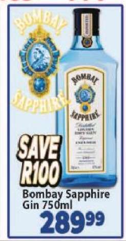 Bombay Sapphire Gin 750ml