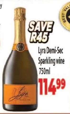 Lyra Demi-Sec Sparkling Wine 750ml