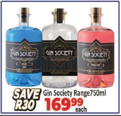 Gin Society Range 750ml