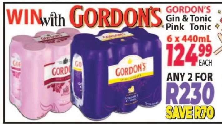 Gordon's Gin & Tonic/Pink Tonic