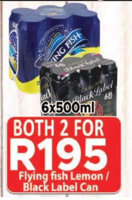 Flying Fish Lemon / Black Label Can