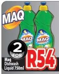 Maq Dishwash Liquid 750ml