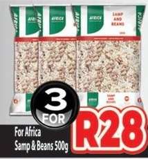 For Africa Samp & Beans 500g
