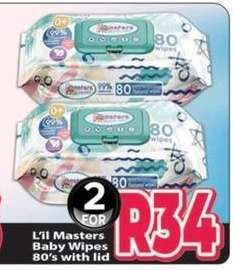 L'il Masters Baby Wipes 80's with lid