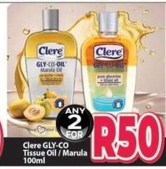 Clere GLY-CO Tissue Oil/Marula