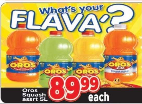 Oros Squash assrt 5L