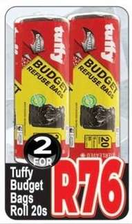 Tuffy Budget Bags Roll 20s