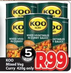 KOO Mixed Veg. Curry 420g