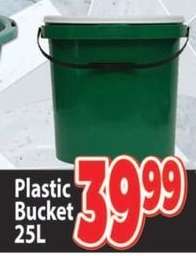 Plastic Bucket 25L