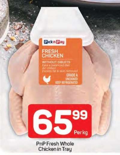PnP Fresh Whole Chicken in Tray