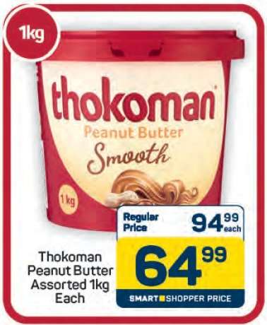 Thokoman Peanut Butter Assorted 1kg