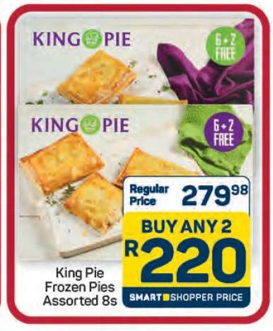 King Pie Frozen Pies Assorted 8s