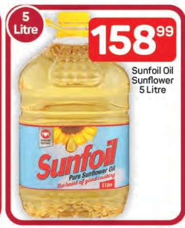 Sunfoil Oil Sunflower 5 Litre