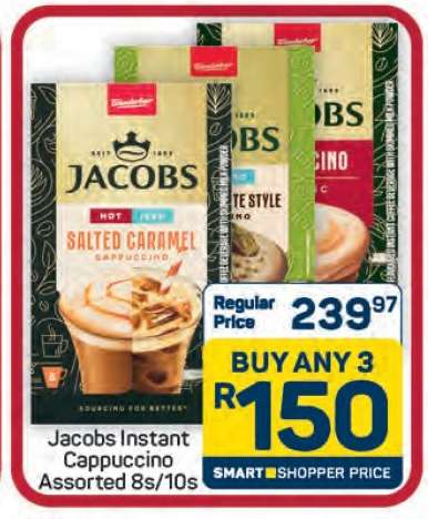 Jacobs Instant Cappuccino Assorted 8s/10s