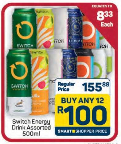 Switch Energy Drink Assorted 500ml