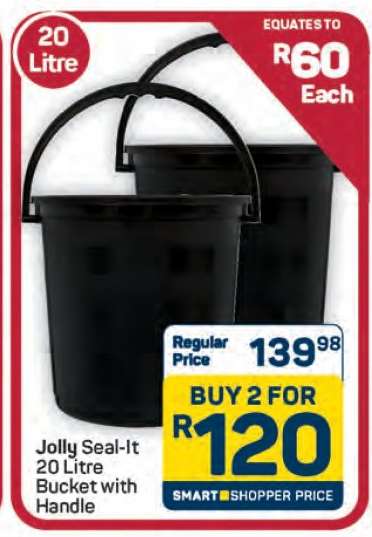 Jolly Seal-It 20 Litre Bucket with Handle