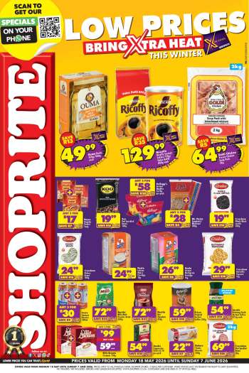Shoprite catalogue  - 18/05/2026 - 07/06/2026.