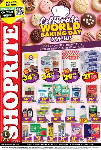 Shoprite catalogue  - 18/05/2026 - 07/06/2026.