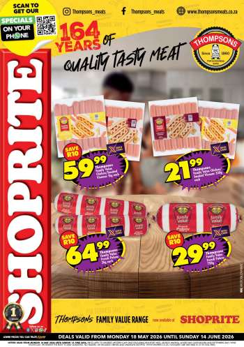 Shoprite catalogue  - 18/05/2026 - 14/06/2026.