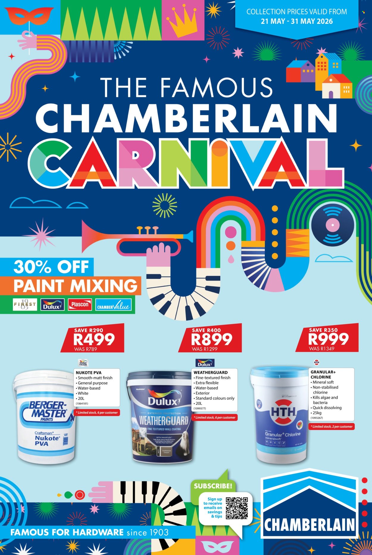 Chamberlain specials - 21/05/2026 - 31/05/2026. Page 1