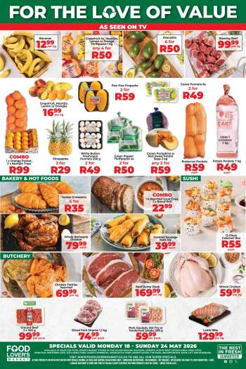Food Lover's Market catalogue  - 18/05/2026 - 24/05/2026.