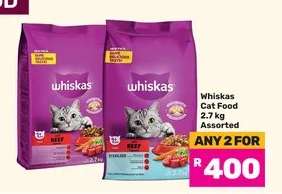 Whiskas Cat Food 2.7 kg Assorted