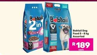 Bobtail Dog Food 5 - 8 kg Assorted