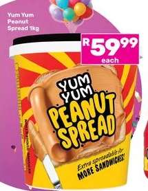 YUM YUM Peanut Spread 1Kg