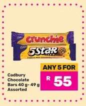 Cadbury Chocolate Bars