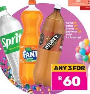 Fanta, Sprite, Stoney, Sparletta, Twist