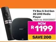 TV Box S 3rd Gen 4K UHD Media Player