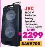 JVC 1600 W Portable Trolley Speaker
