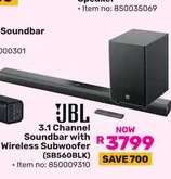 JBL 3.1 Channel Soundbar with Wireless Subwoofer (SB350BLK)