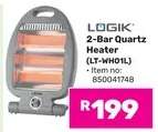 LOGIK 2-Bar Quartz Heater