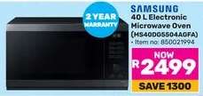 Samsung 40 L Electronic Microwave Oven