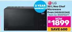LG 30 L Neo Chef Microwave Oven (MS3032JAS)