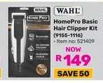 Wahl HomePro Basic Hair Clipper Kit 9155-1116