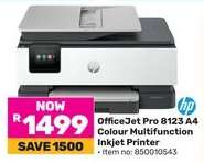 OfficeJet Pro 8123 A4 Colour Multifunction Inkjet Printer