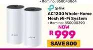 Tp-Link AC1200 Whole-home Mesh Wi-Fi System
