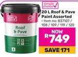 20 L Roof & Pave Paint Assorted