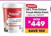 Plascon 20 L True Colour Fresh White Paint