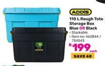 ADDIS 110 L Rough Tote Storage Box