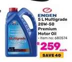ENGEN 5 L Multigrade 20W-50 Premium Motor Oil