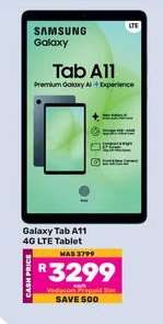 Galaxy Tab A11 4G LTE Tablet