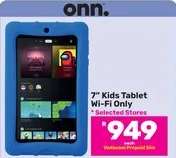 7" Kids Tablet Wi-Fi Only