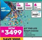 43” FHD LED Smart (43A40)