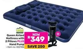 Queen Airbed Mattress with 2 Pillows PLUS Hand Pump