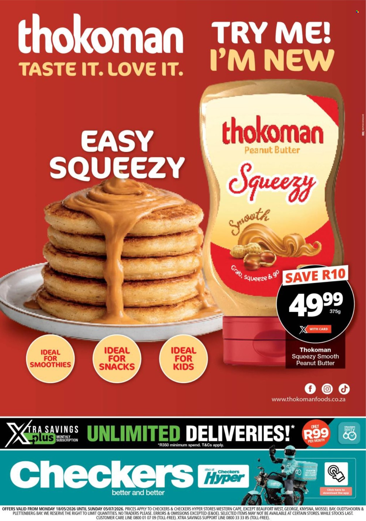 Checkers specials - 18/05/2026 - 05/07/2026. Page 1