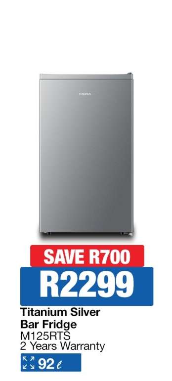 Titanium Silver Bar Fridge
