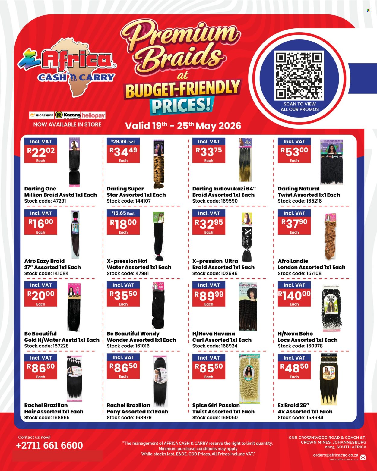 Africa Cash & Carry specials - 19/05/2026 - 25/05/2026. Page 1